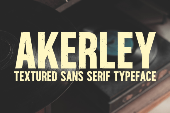 Akerley: The Vintage Display Font for Authentic Brand Identity