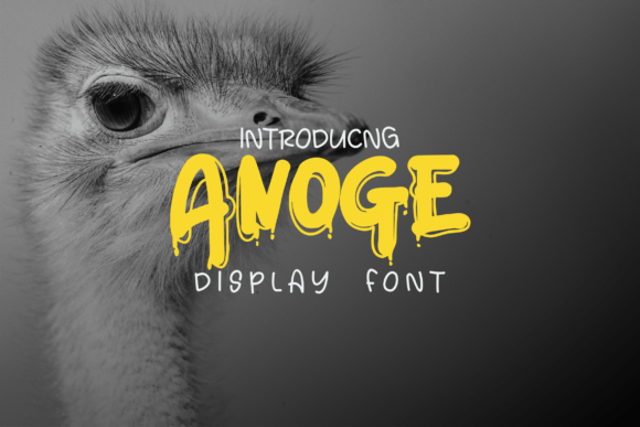Anoge: A Graffiti Display Font for Bold Editorial Design