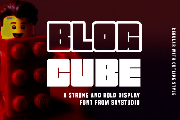 Blog Cube: A Bold Display Typeface for Modern Web Design
