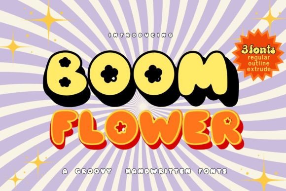Boom Flower: The Playful Display Typeface for Modern Web Design