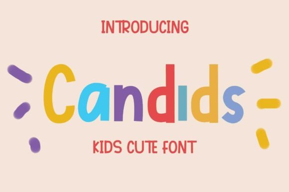Candids Font for Web Design: A Playful Display Font for Digital Creativity