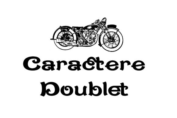 Caractere Doublet: The Retro Font for Authentic Small Business Branding