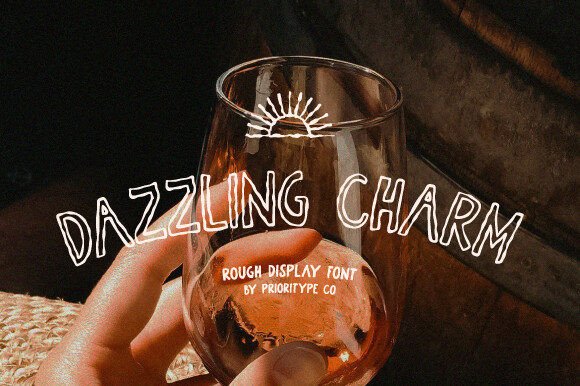 Dazzling Charm: A Display Font That Elevates Brand Identity