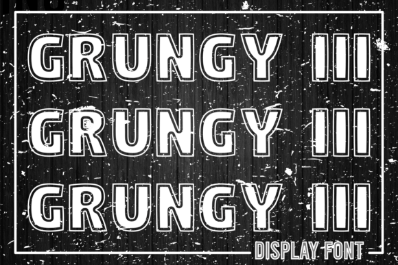 Grungy I I I: A Bold Typeface for Modern Web Design
