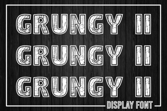 Grungy I I: The Ultimate Distressed Display Font for Crafters