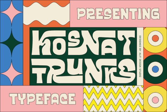 Kosnat Trunks: The Display Typeface That Stops the Scroll