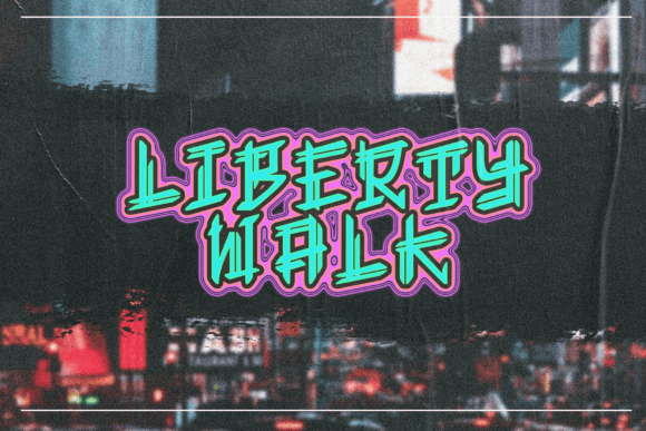 Liberty Walk: A Bold Display Typeface for Modern Web Design