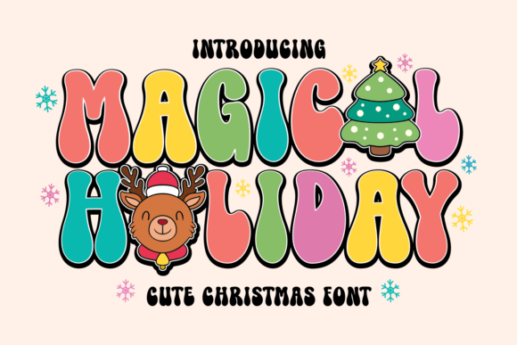 Magical Holiday: The Perfect Festive Display Font for Your Craft Projects