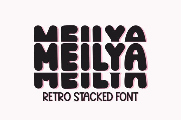 Meilya: The Stacked Display Font That Elevates Handmade Branding