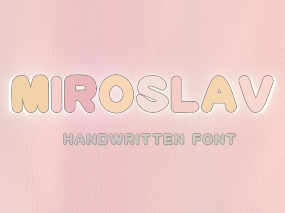 Miroslav: The Friendly Display Typeface for Modern Web Design