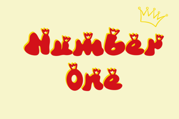 Number One: A Playful Display Typeface for Modern Editorial Design