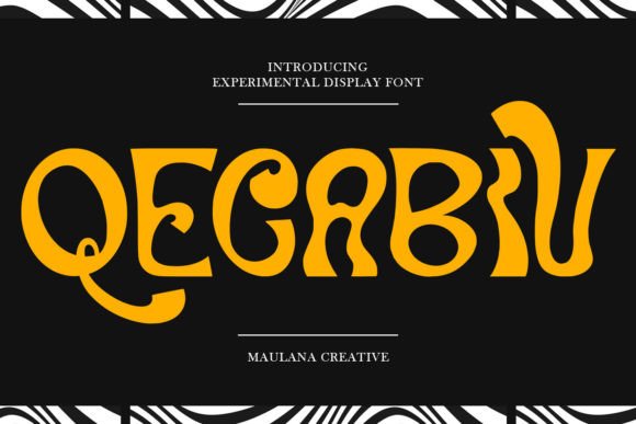 Qecabiv: A Bold Display Typeface for Modern Editorial Design