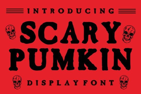 Scary Pumkin: A Bold Display Font for Creative Branding Projects