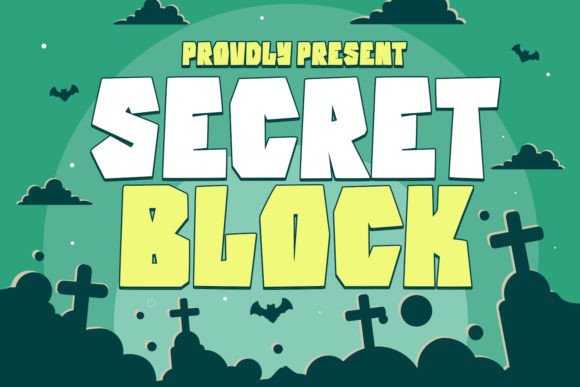 Secret Block: A Bold Display Font for Mysterious Branding