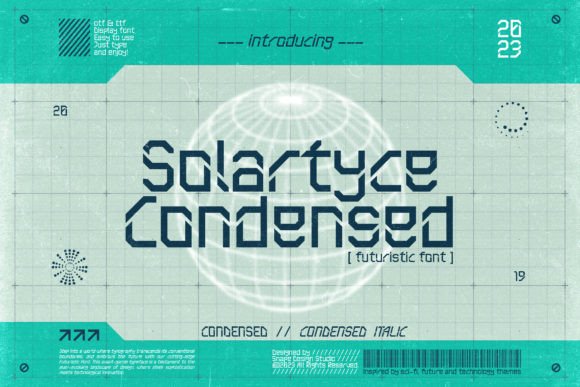 Solartyce Condensed: The Futuristic Typeface for Modern Brands