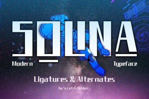 Solina: The Futuristic Display Font for Handmade Creators
