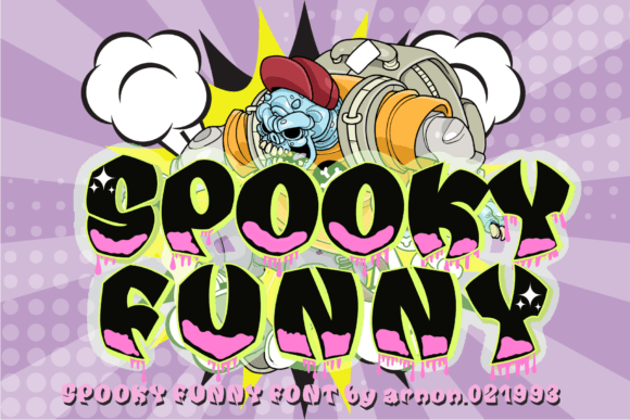 Spooky Funny: The Bold Display Font That Brings Whimsy to Real Branding
