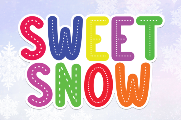 Sweet Snow: The Playful Display Font That Elevates Campaign Visuals