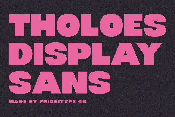 Tholoes: The Bold Display Font That Transforms Handmade Shop Branding