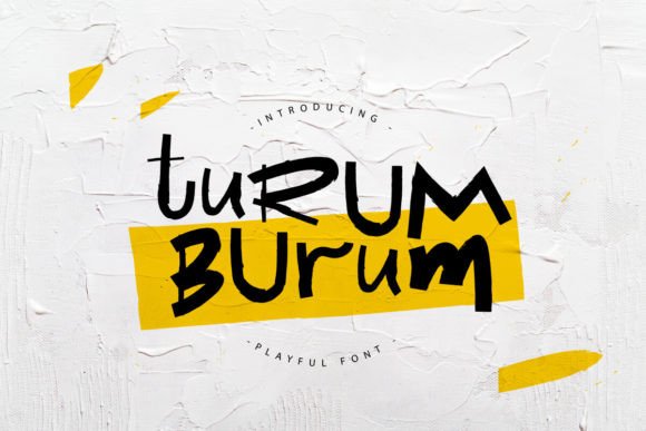 Turum Burum: The Playful Display Font for Modern Web Design